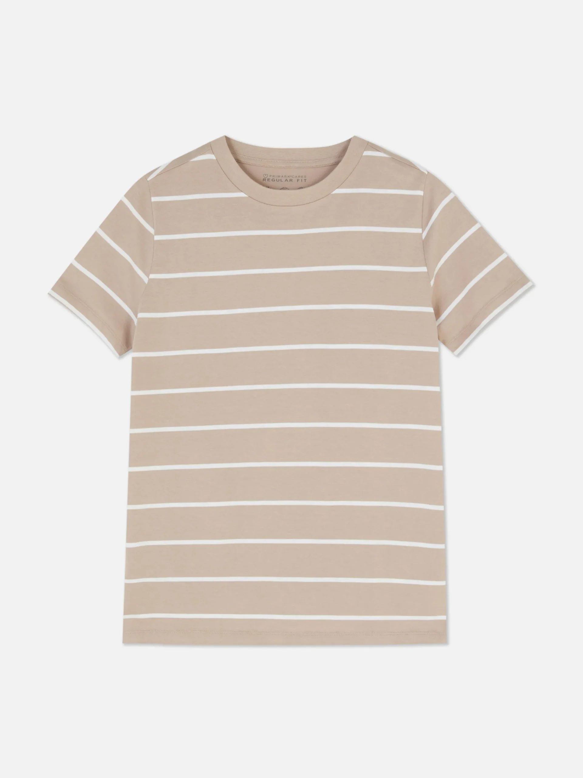 T-shirt à Rayures Et à Col Ras-du-cou|Primark