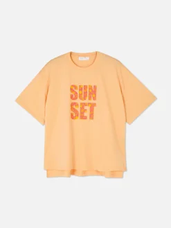 T-shirt Coupe Droite à Motif Graphique|Primark Online