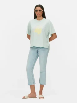 T-shirt Coupe Droite à Motif Graphique|Primark Clearance