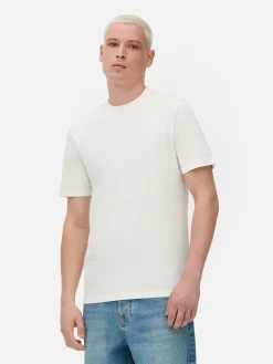 T-shirt Coupe Slim à Manches Courtes|Primark Clearance