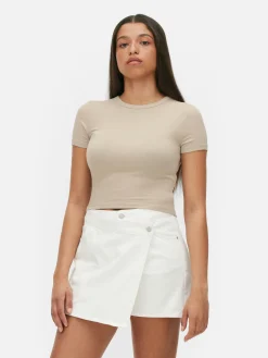 T-shirt Court à Manches Courtes|Primark Discount