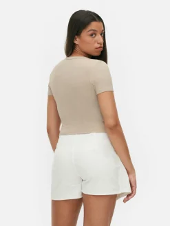 T-shirt Court à Manches Courtes|Primark Discount