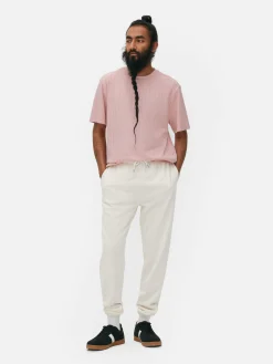 T-shirt Côtelé à Col Ras-du-cou|Primark Hot