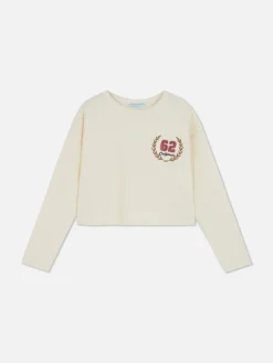 T-shirt Côtelé à Manches Longues|Primark