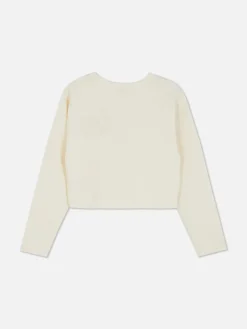 T-shirt Côtelé à Manches Longues|Primark