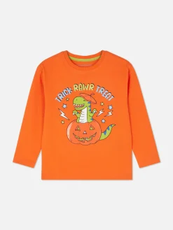 T-shirt D’Halloween à Manches Longues Et Imprimé Dinosaure|Primark Hot