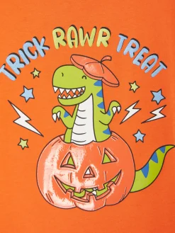 T-shirt D’Halloween à Manches Longues Et Imprimé Dinosaure|Primark Hot