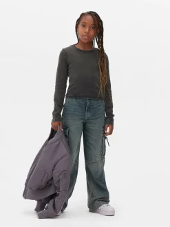 T-shirt Délavé à L'acide à Manches Longues|Primark Best