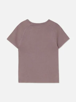 T-shirt Effet Délavé à Imprimé Papillons|Primark Clearance