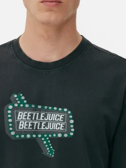 T-shirt Effet Délavé Beetlejuice|Primark Outlet