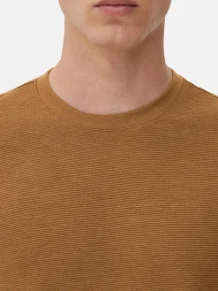 T-shirt En Maille Ottoman Côtelée|Primark Online