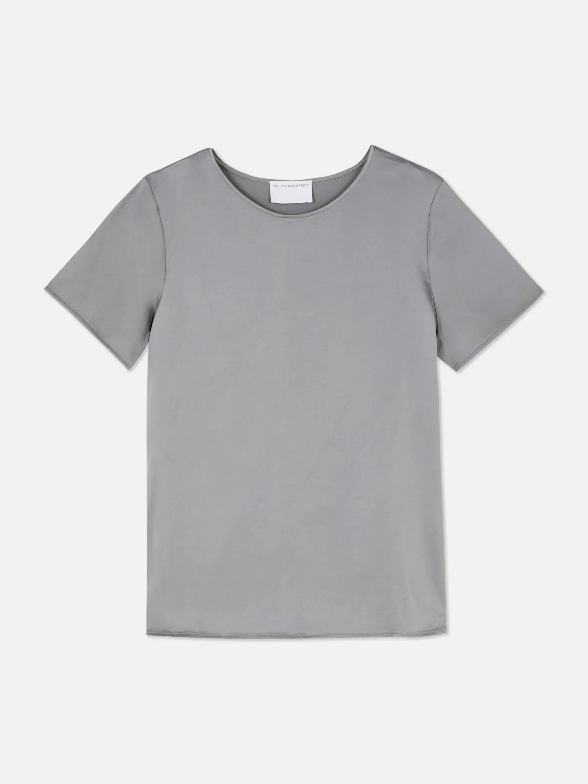 T-shirt En Satin à Manches Courtes The Edit|Primark Clearance