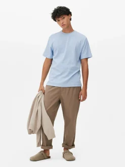 T-shirt Gaufré à Col Ras-du-cou|Primark Discount