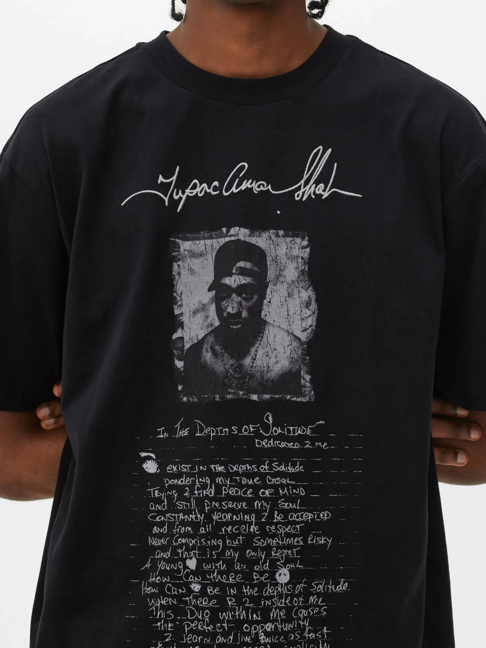 T-shirt Graphique Avec Inscription Tupac|Primark Outlet