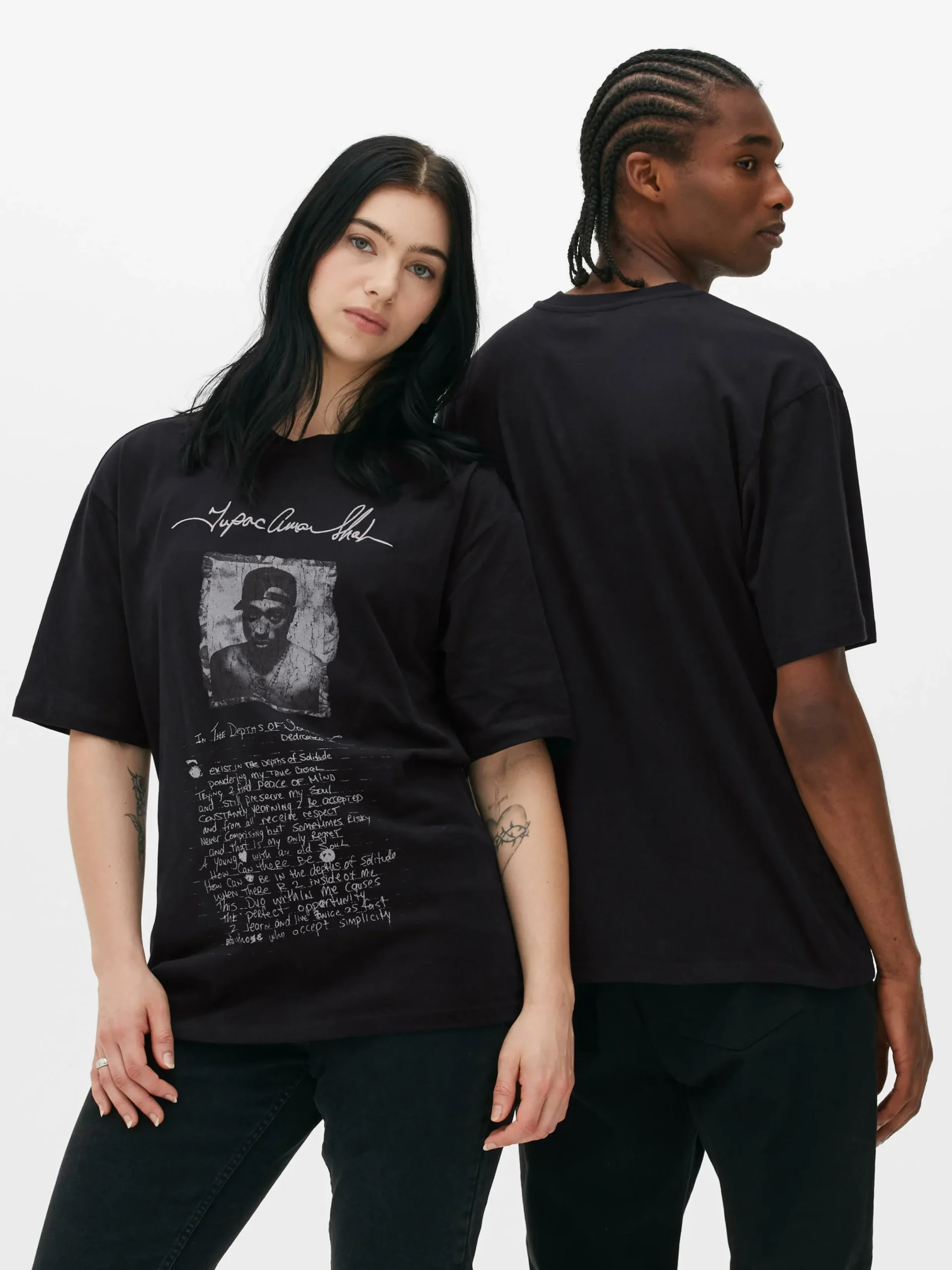 T-shirt Graphique Avec Inscription Tupac|Primark Outlet