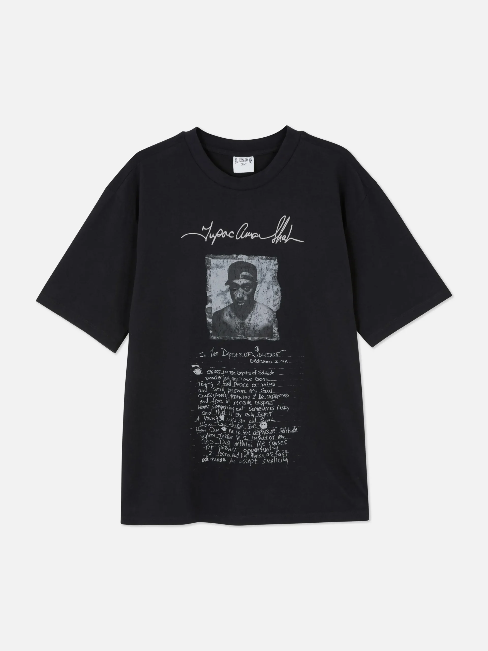 T-shirt Graphique Avec Inscription Tupac|Primark Outlet