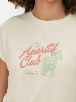 T-shirt Long à Col Ras-du-cou|Primark Sale