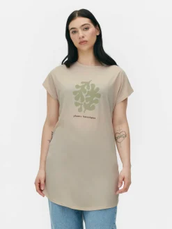 T-shirt Long à Col Ras-du-cou|Primark Sale