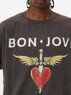 T-shirt Oversize Bon Jovi|Primark Hot