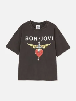 T-shirt Oversize Bon Jovi|Primark Hot