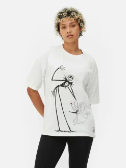 T-shirt Oversize Disney L’Étrange Noël De Monsieur Jack De Tim Burton|Primark Discount