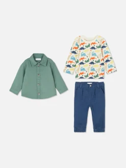 T-shirt, Pantalon Chino Et Veste-chemise Dinosaure|Primark Sale