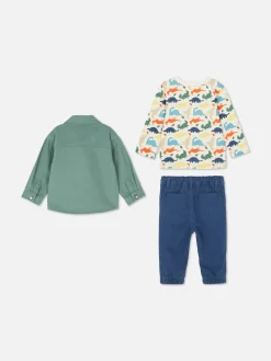 T-shirt, Pantalon Chino Et Veste-chemise Dinosaure|Primark Sale