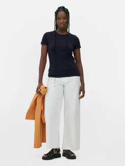 T-shirt Ras Du Cou Stretch|Primark Sale