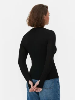 T-shirt Stretch à Manches Longues Rita Ora|Primark Clearance