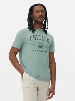 T-shirt Style Universitaire Chicago|Primark Sale