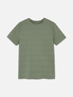 T-shirt Texturé Rayé|Primark