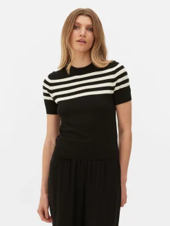 T-shirt Tricoté à Manches Courtes|Primark Best