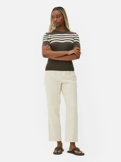 T-shirt Tricoté à Manches Courtes|Primark Online