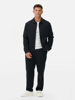 Veste Boutonnée à Rayures Fines Kem|Primark Discount