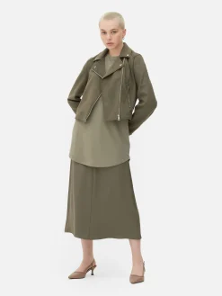 Veste De Motard Imitation Daim|Primark Outlet