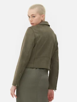 Veste De Motard Imitation Daim|Primark Outlet