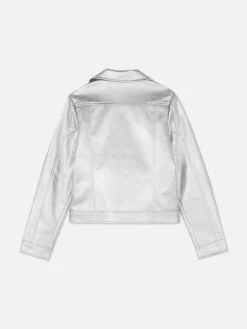 Veste De Motard Métallisée|Primark Discount