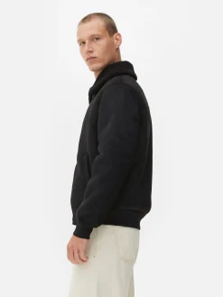 Veste En Suédine à Col Effet Mouton Retourné|Primark Online