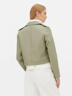 Veste Motard En Simili Cuir Essential|Primark Outlet