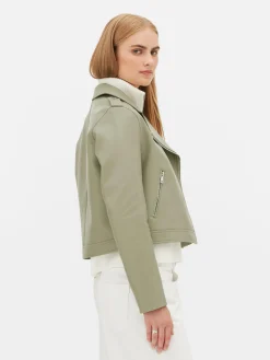 Veste Motard En Simili Cuir Essential|Primark Outlet