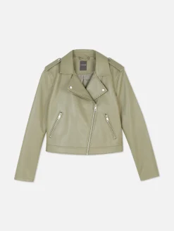 Veste Motard En Simili Cuir Essential|Primark Outlet