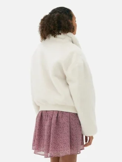 Veste Zippée En Fausse Fourrure|Primark Outlet