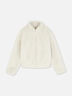 Veste Zippée En Fausse Fourrure|Primark Outlet